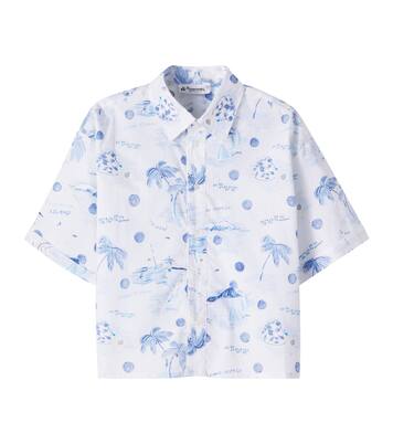 Erian printed cotton bowling shirt | Bonpoint