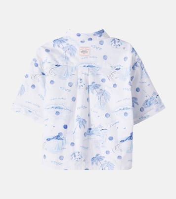 Erian printed cotton bowling shirt | Bonpoint