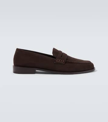 حذاء لوفر بيني من الجلد السويدي Perry | Manolo Blahnik