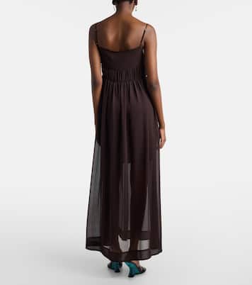 Sequined chiffon maxi dress | Xu Zhi