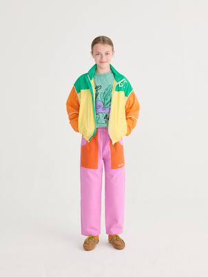 Bobo Choses colorblocked cotton pants | Bobo Choses