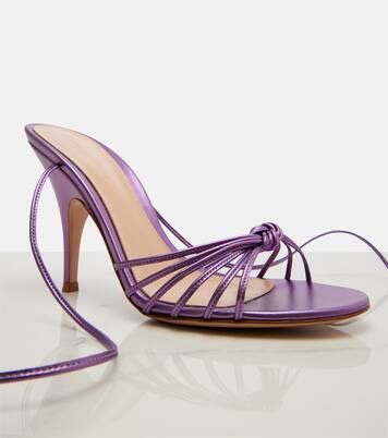 Sandali Malé in pelle metallizzata | Gianvito Rossi