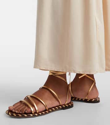 Sandali in pelle metallizzata | Gianvito Rossi