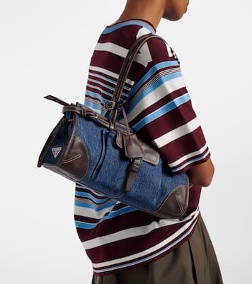 Schultertasche Prada Bonnie Medium aus Denim | Prada