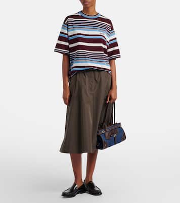 Schultertasche Prada Bonnie Medium aus Denim | Prada