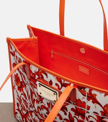 Shopping Large printed canvas shopper | Dolce&Gabbana