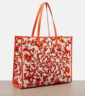 Shopping Large printed canvas shopper | Dolce&Gabbana