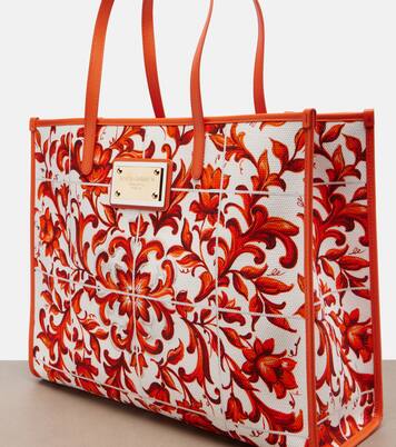 Shopping Large printed canvas shopper | Dolce&Gabbana