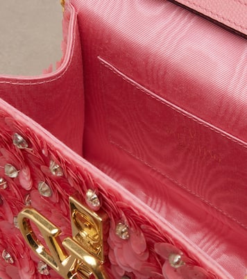 VSling Mini sequined top-handle bag | Valentino Garavani
