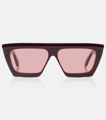 Lettering Logo flat-top sunglasses | Alaïa