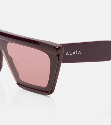 Lettering Logo flat-top sunglasses | Alaïa