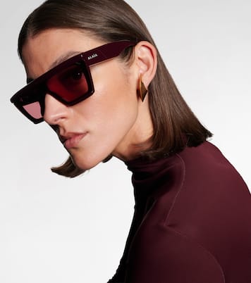 Lettering Logo flat-top sunglasses | Alaïa