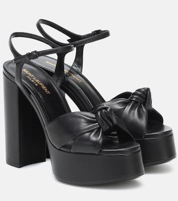 Sandalias con plataforma Bianca 125 de piel | Saint Laurent