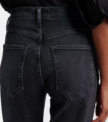 Jean slim Riley raccourci à taille haute | Agolde