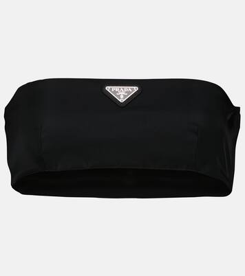 Logo Re-Nylon bandeau top | Prada