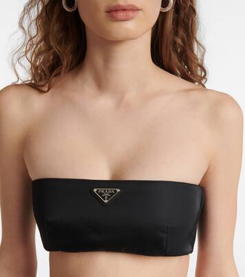 Logo Re-Nylon bandeau top | Prada