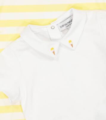 婴幼儿 — 棉质连身衣与连身裤 | Emporio Armani Kids