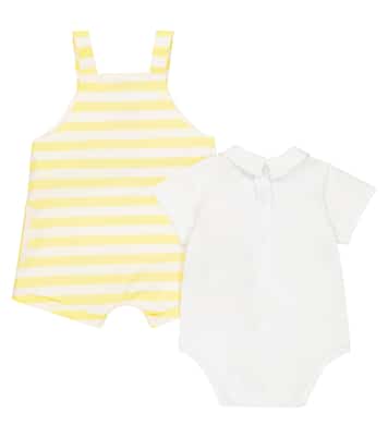 婴幼儿 — 棉质连身衣与连身裤 | Emporio Armani Kids