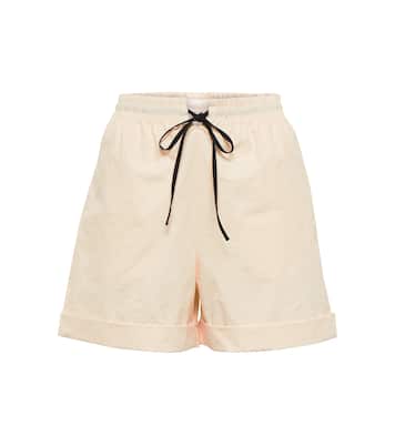 Linde cotton poplin shorts | Nanushka