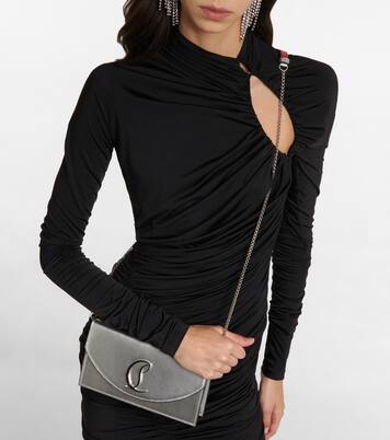 Loubi54 leather clutch | Christian Louboutin