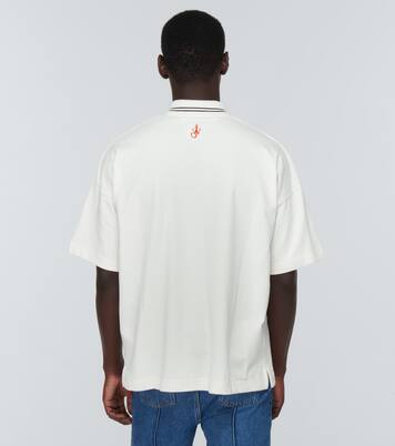 Printed polo cotton shirt | JW Anderson