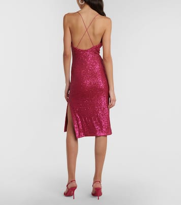 Robe midi Missing Hours à sequins | Rebecca Vallance