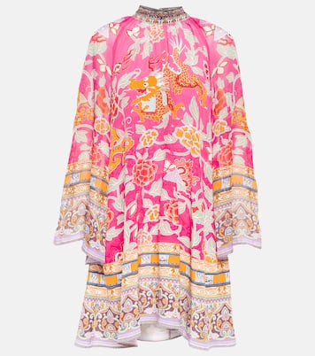 Bedrucktes Minikleid aus Seide | Camilla