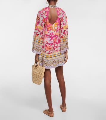 Bedrucktes Minikleid aus Seide | Camilla