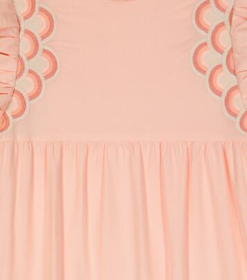 Besticktes Kleid aus Baumwolle | Chloé Kids