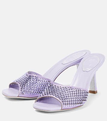 Pantoletten Ginger mit Kristallen | Rene Caovilla