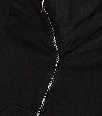 Sweat-shirt à capuche zippé Mountain en coton | Rick Owens Kids