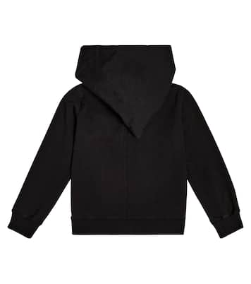 Sweat-shirt à capuche zippé Mountain en coton | Rick Owens Kids