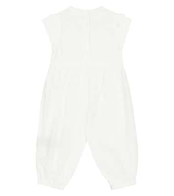 Baby logo cotton playsuit | Balmain Kids