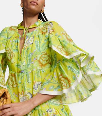 Floral ramie maxi dress | Dorothee Schumacher