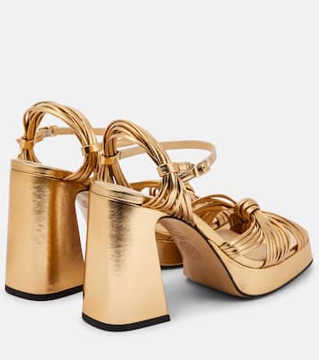 Plateausandalen Springs aus Leder | Souliers Martinez