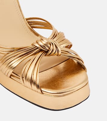 Plateausandalen Springs aus Leder | Souliers Martinez