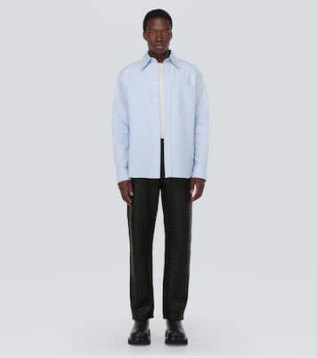 Intrecciato leather straight pants | Bottega Veneta