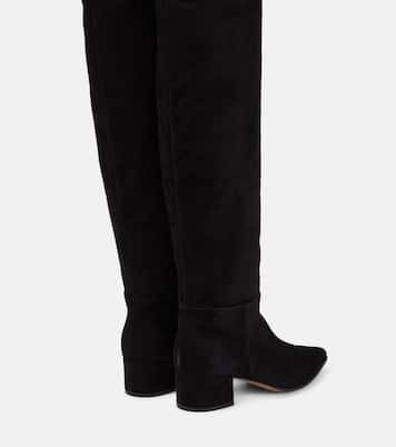 Suede leather knee-high boots | Gianvito Rossi