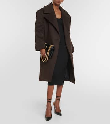 Sunset Medium croc-effect leather shoulder bag | Saint Laurent