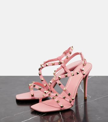 Sandalen Rockstud 100 aus Leder | Valentino Garavani