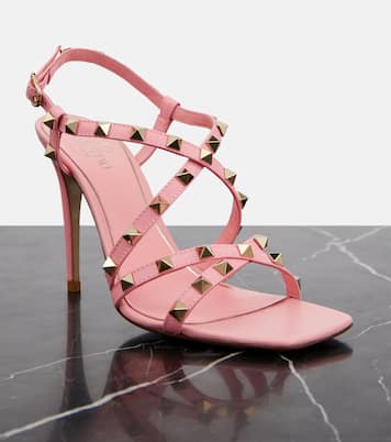 Sandalen Rockstud 100 aus Leder | Valentino Garavani