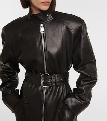 Bobbie leather coat | Khaite
