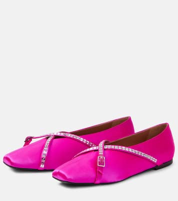 Cara satin ballet flats | D'Accori
