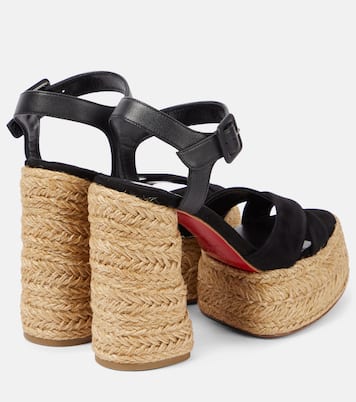 Espadrille-Sandalen Super Calakala 130 aus Veloursleder | Christian Louboutin