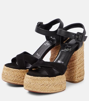 Espadrille-Sandalen Super Calakala 130 aus Veloursleder | Christian Louboutin