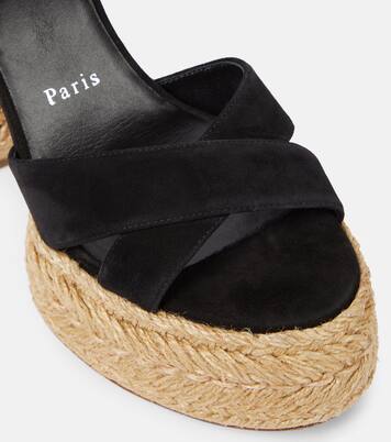 Espadrille-Sandalen Super Calakala 130 aus Veloursleder | Christian Louboutin