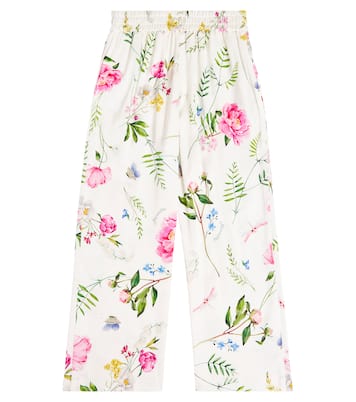 Pantalon ample à fleurs | Monnalisa
