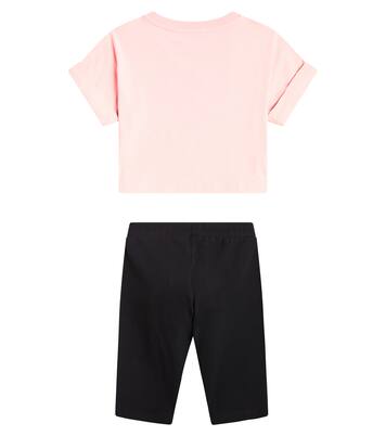 Cotton-blend T-shirt and shorts set | Moschino Kids