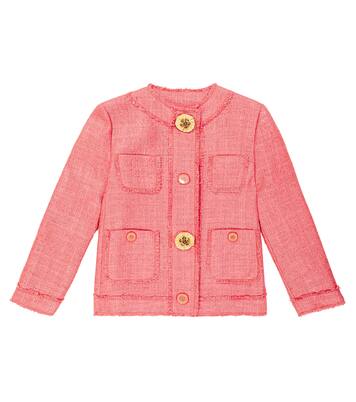 Embellished cotton-blend tweed jacket | Dolce&Gabbana Kids