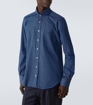 Cotton chambray shirt | Thom Sweeney